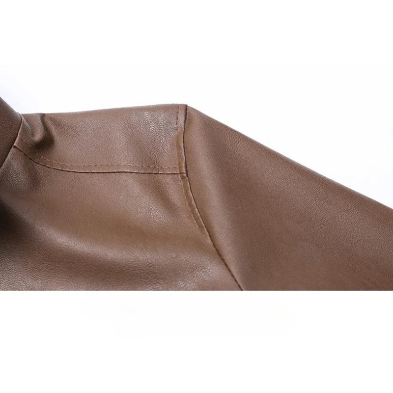 Elegante Bomberjacke aus Leder