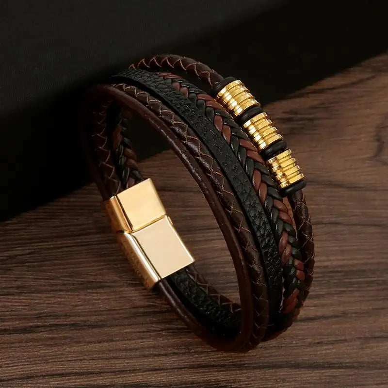 Klassisches Lederarmband für Männer