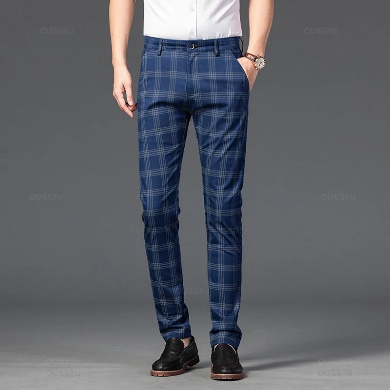 Elegante karierte Hose