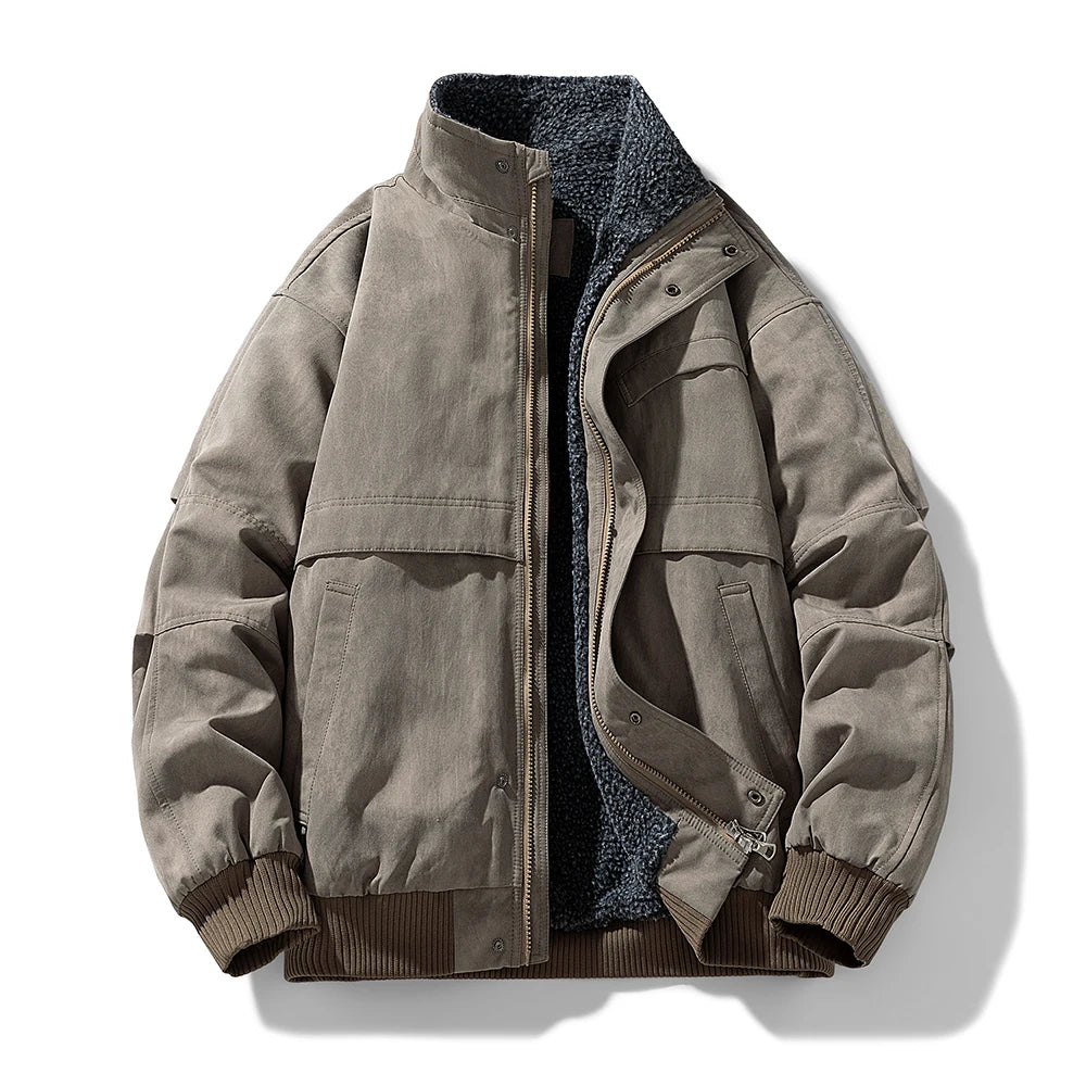 Elegante, mit Fleece gefütterte Daunenjacke