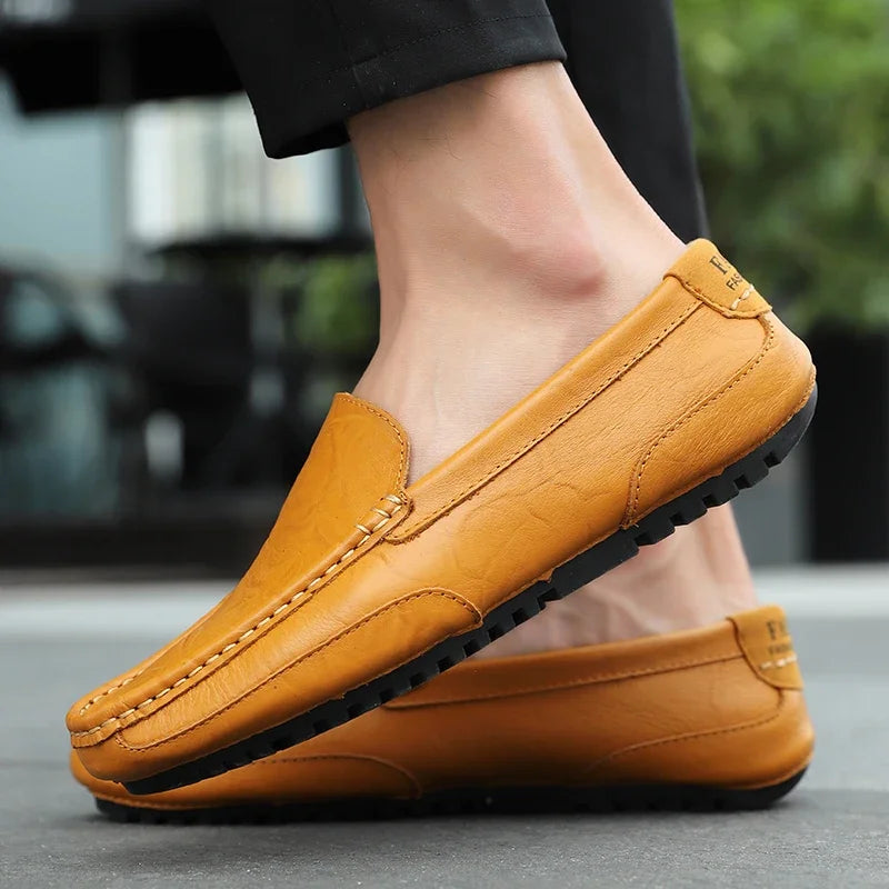 Vintage Leder Halbschuhe