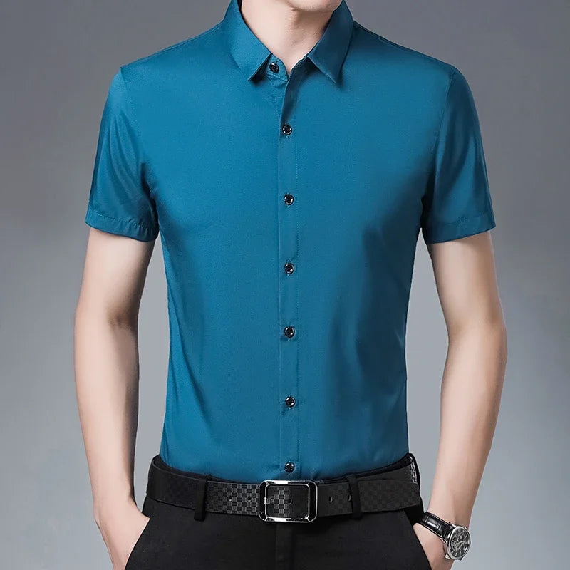 Business Casual Hemd mit kurzen Ärmeln