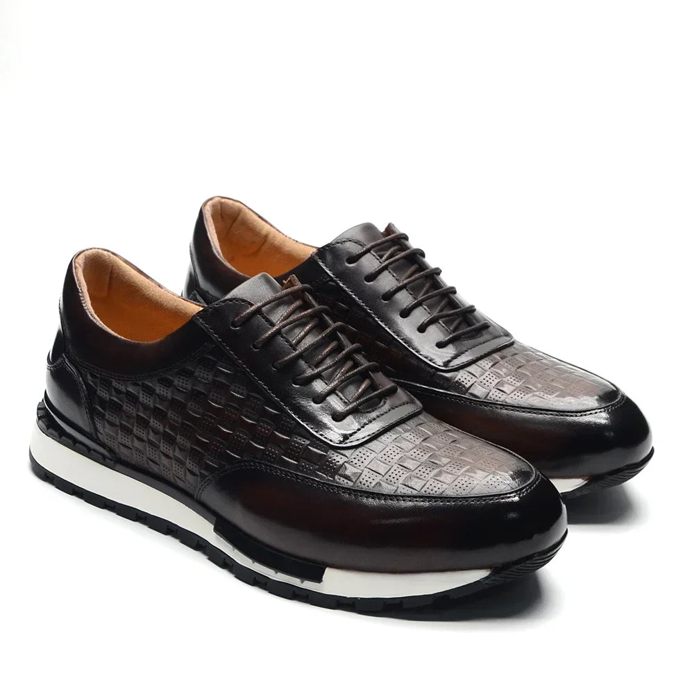 Leder-Oxford-Schuhe