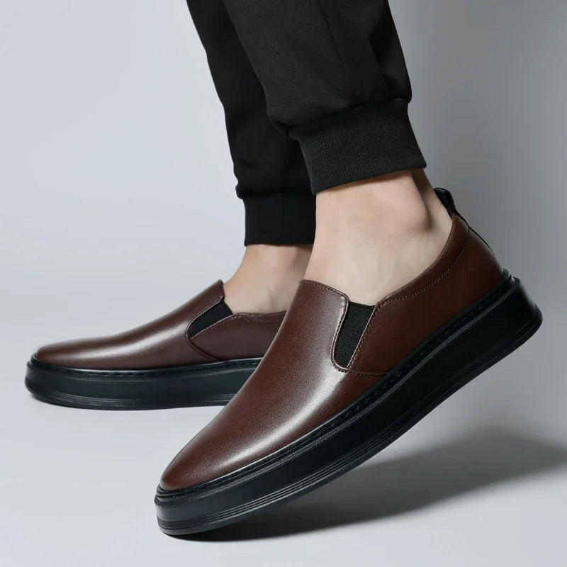 Leder Slipper Schuhe