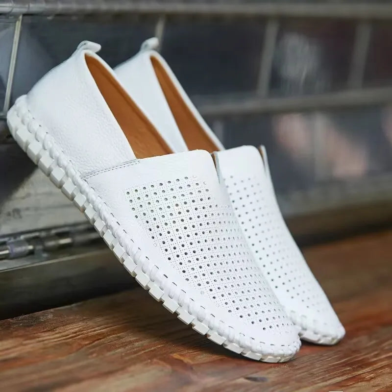 Atmungsaktive Loafer aus Leder
