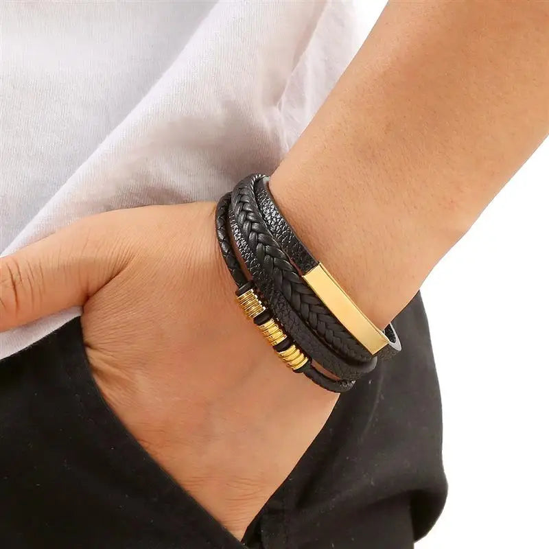 Klassisches Lederarmband für Männer