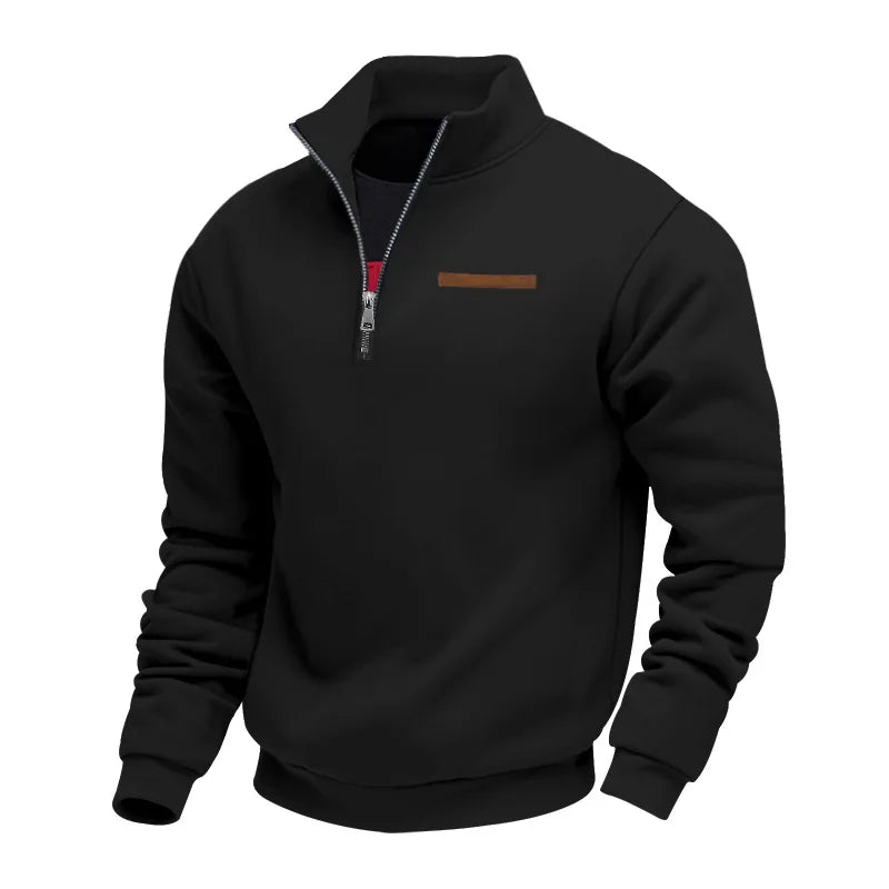 Lässiger Fleece-Zip-Pullover