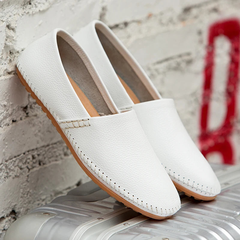 Leichte Leder-Slipper