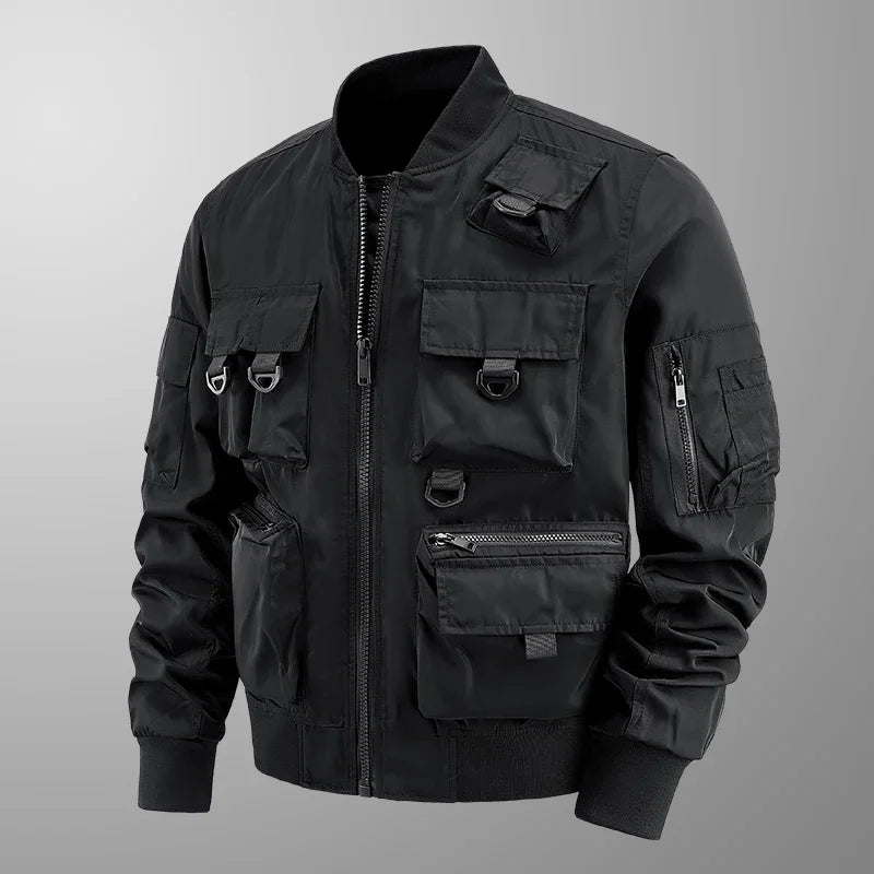 Retro-Mehrtaschen-Jacke