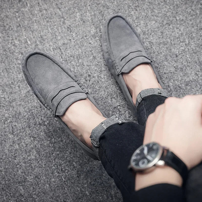 Leichte Herren Loafers aus Wildleder