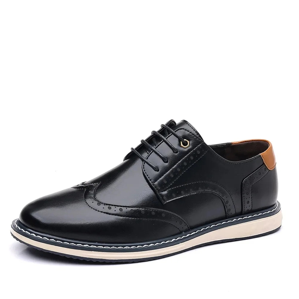 Elegante Leder-Oxfordschuhe