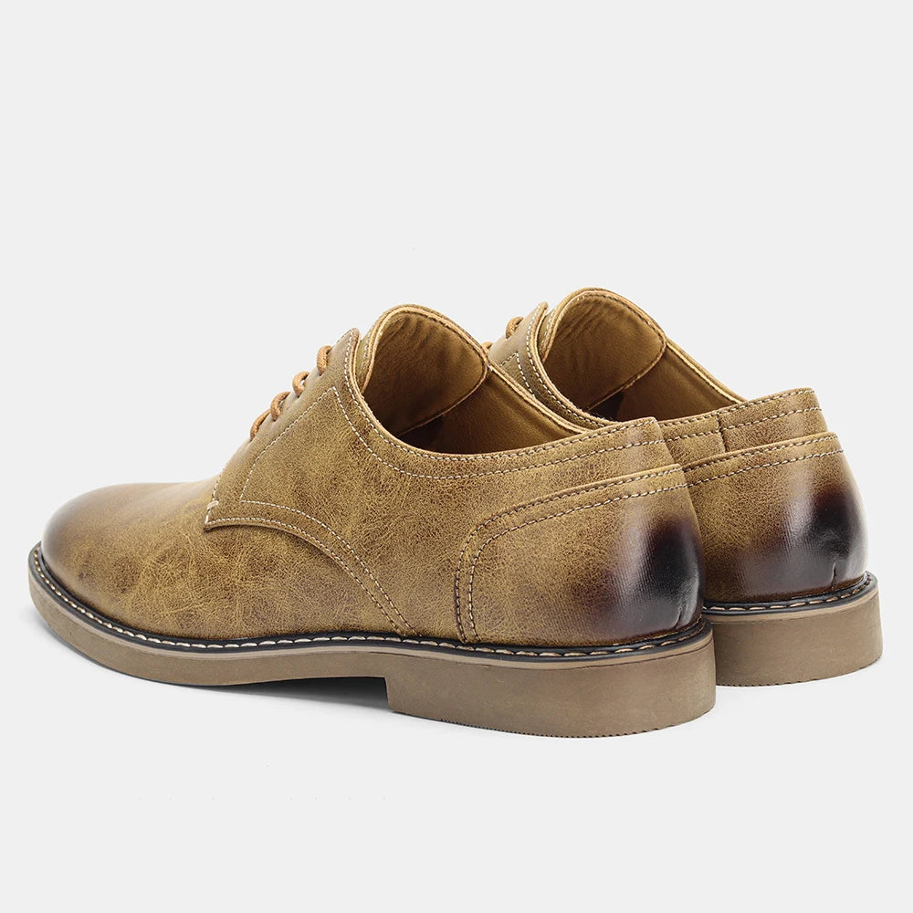 Lässige Leder-Anzugschuhe