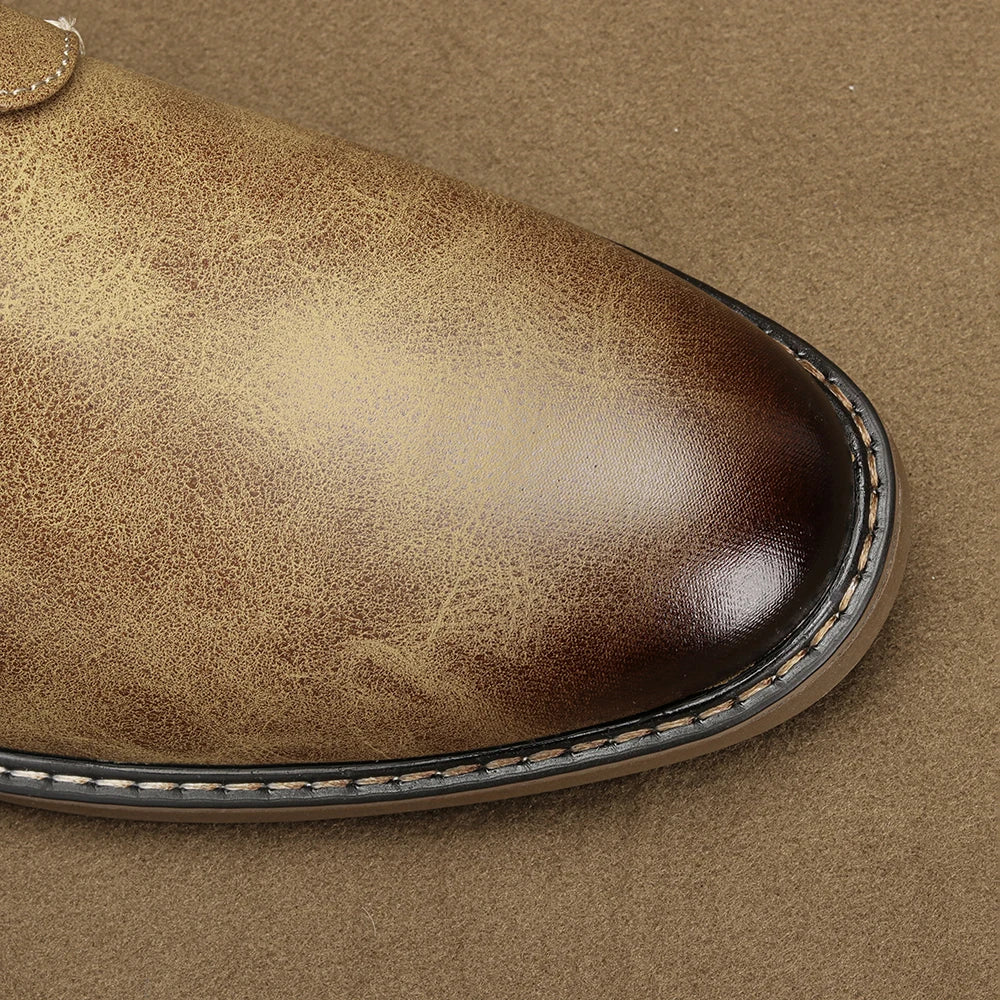 Lässige Leder-Anzugschuhe