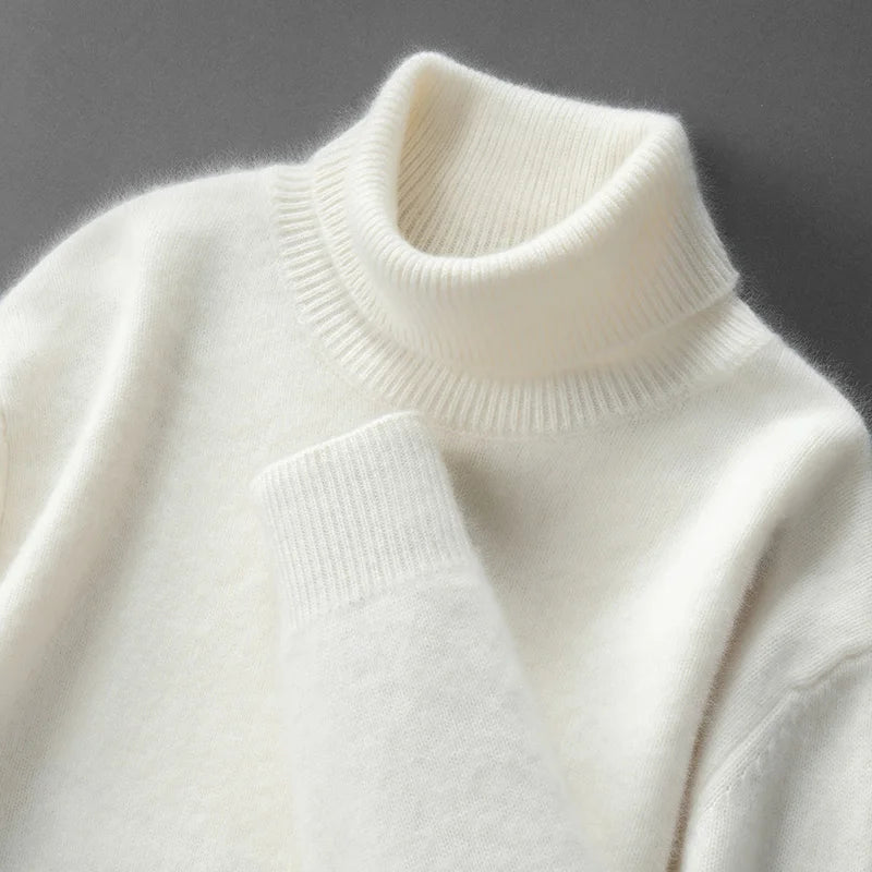 Eleganter Kaschmir-Rollkragenpullover