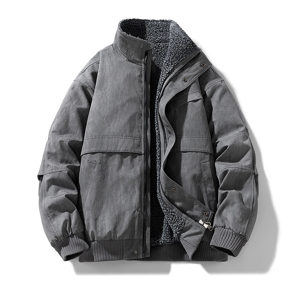 Elegante, mit Fleece gefütterte Daunenjacke