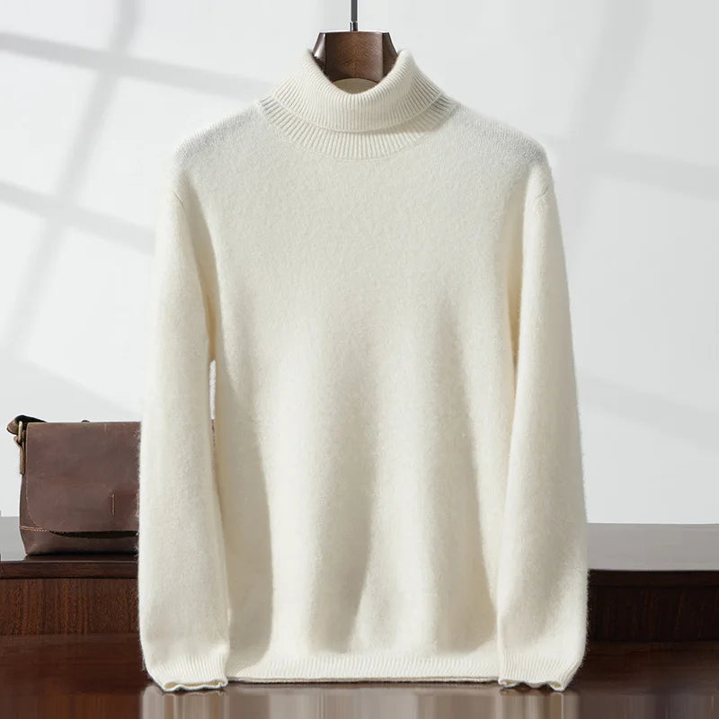 Eleganter Kaschmir-Rollkragenpullover