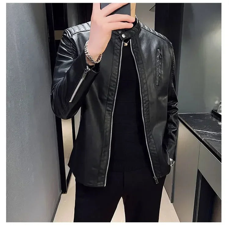 Elegante Lederjacke