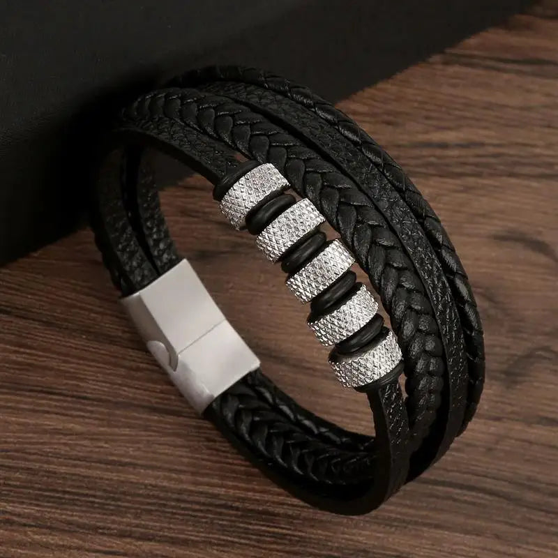 Klassisches Lederarmband für Männer