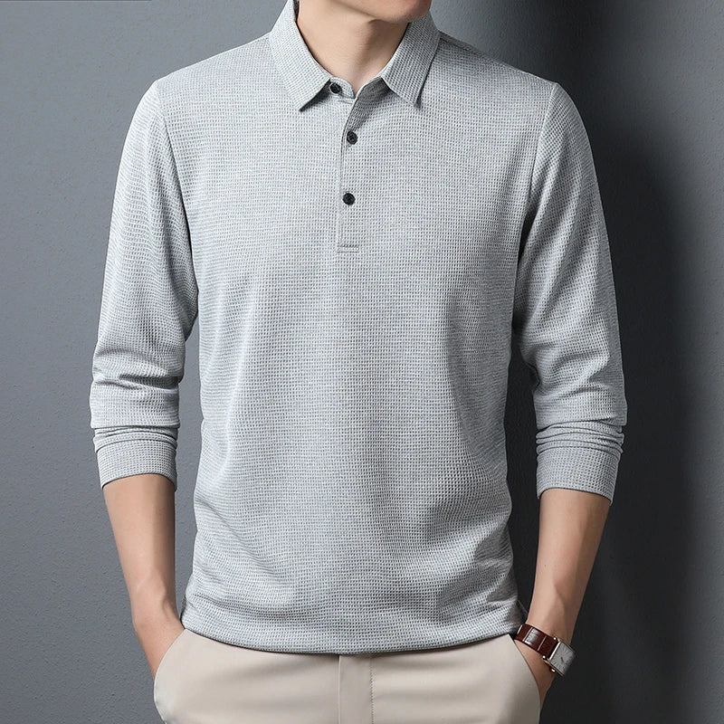 Elegantes Poloshirt mit langen Ärmeln