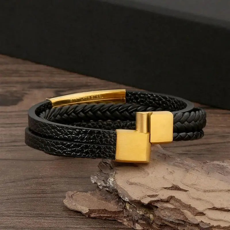 Klassisches Lederarmband für Männer