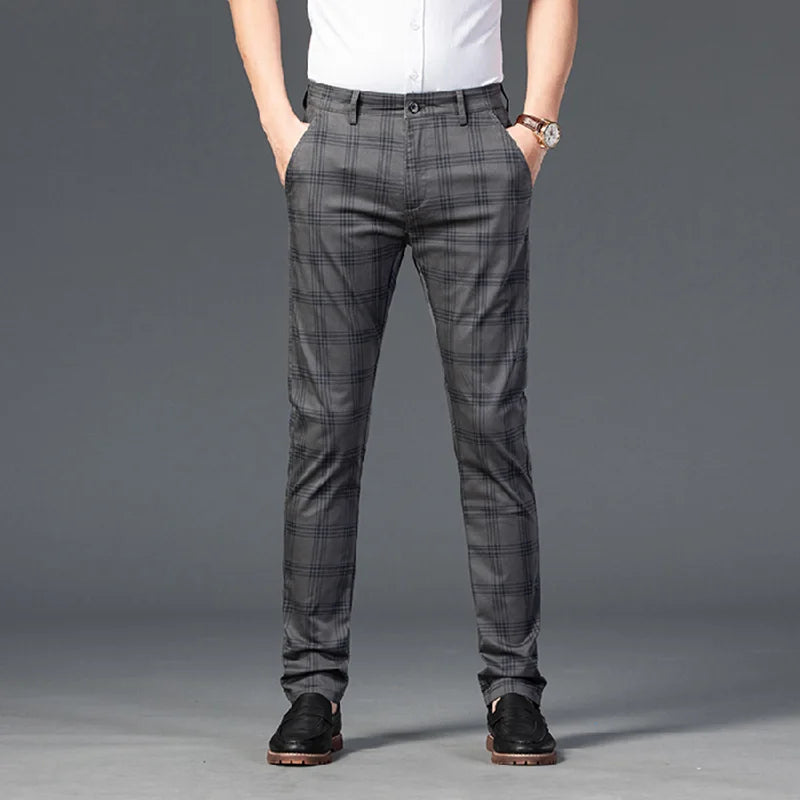 Elegante karierte Hose