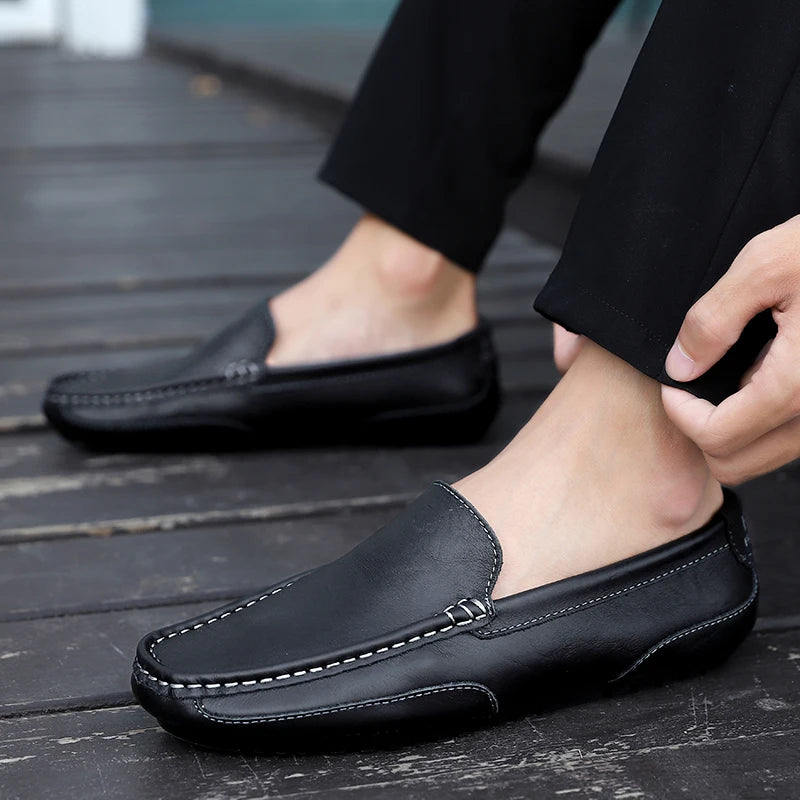 Vintage Leder Halbschuhe