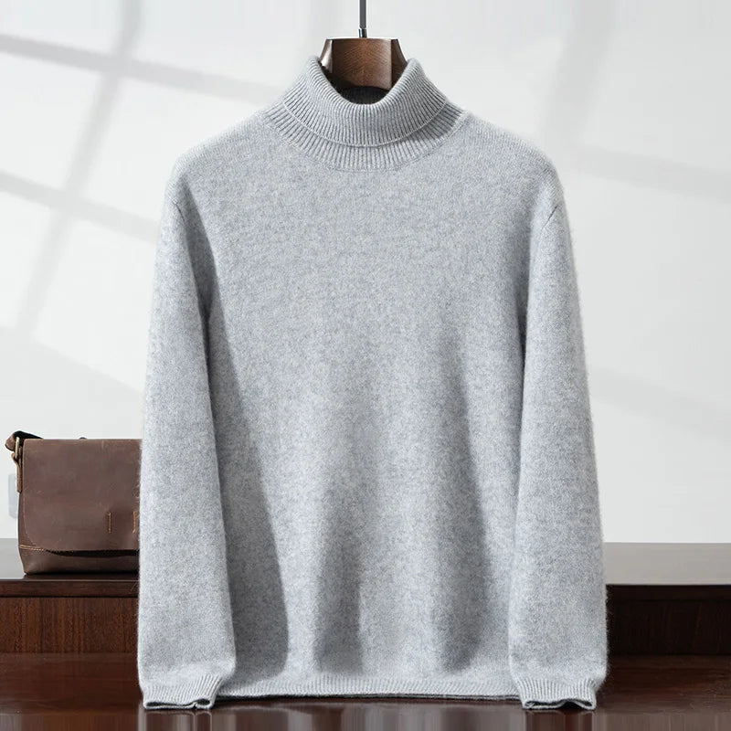 Eleganter Kaschmir-Rollkragenpullover