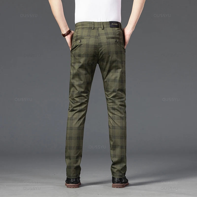 Elegante karierte Hose