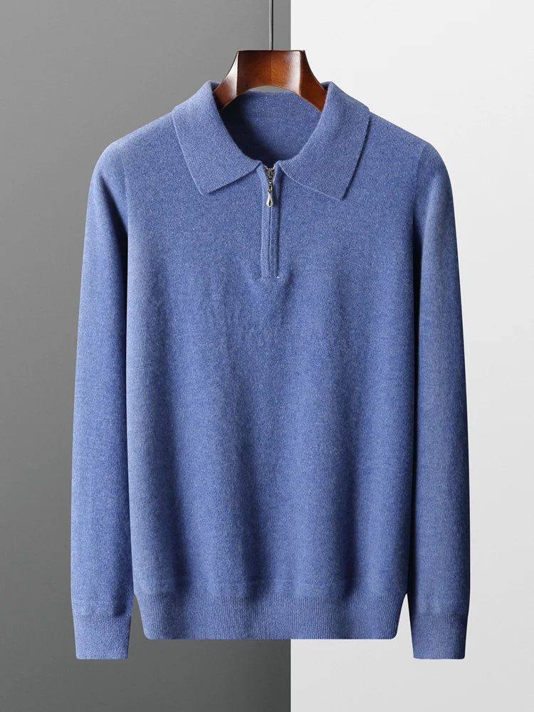 Eleganter Kaschmir-Polo-Pullover