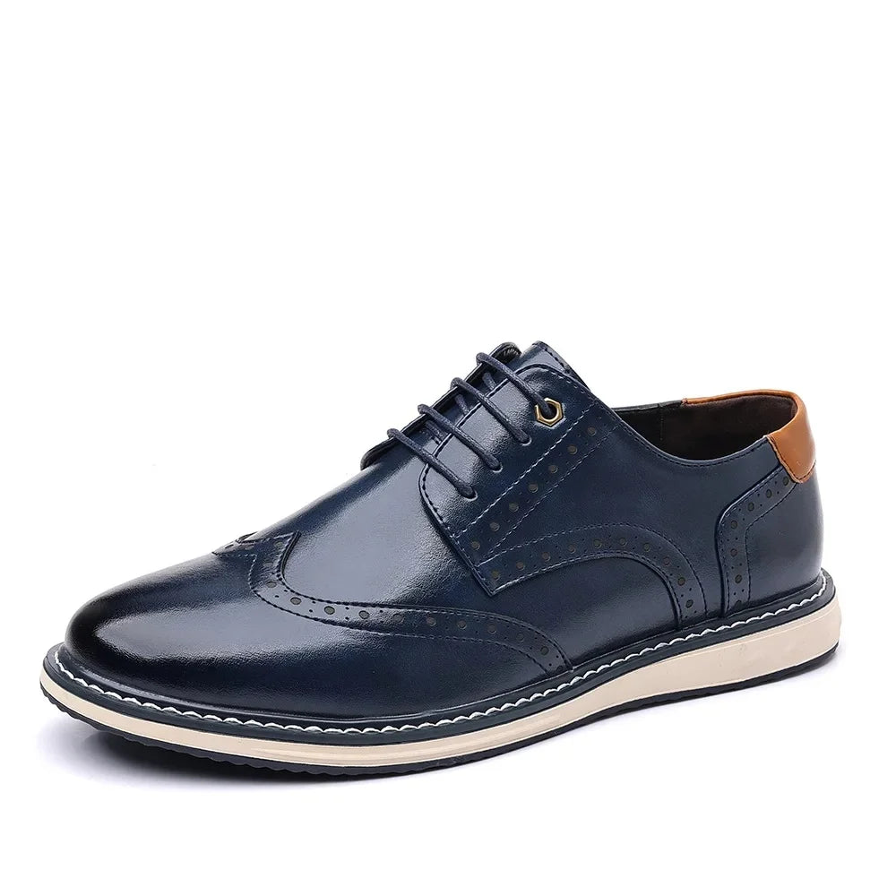 Elegante Leder-Oxfordschuhe