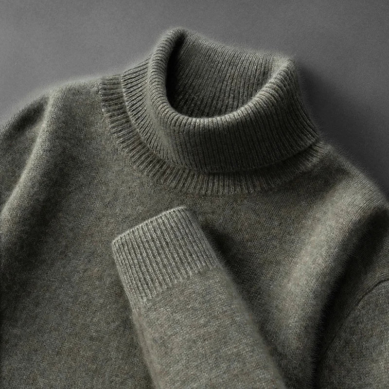 Eleganter Kaschmir-Rollkragenpullover