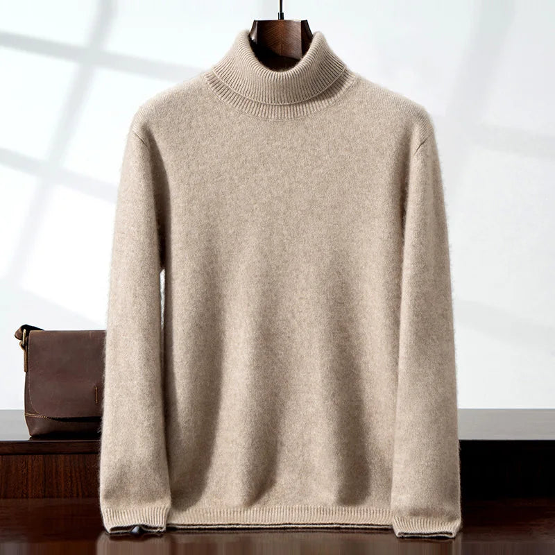 Eleganter Kaschmir-Rollkragenpullover