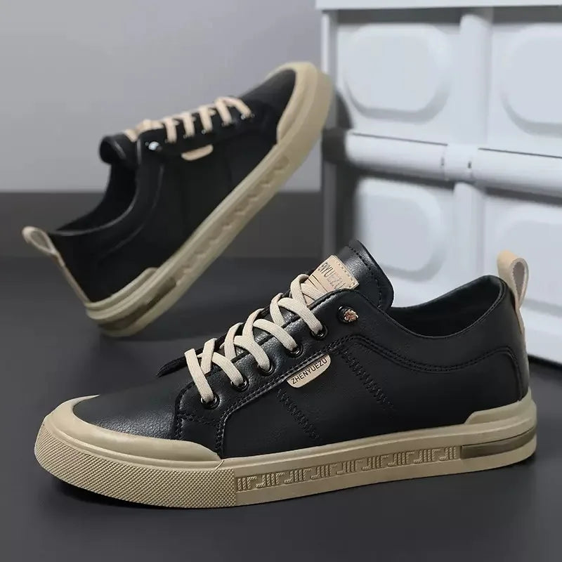 Elegante Leder-Sneaker