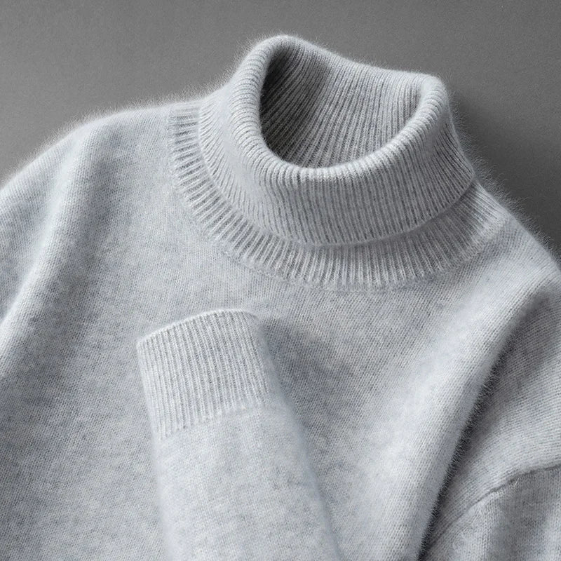 Eleganter Kaschmir-Rollkragenpullover