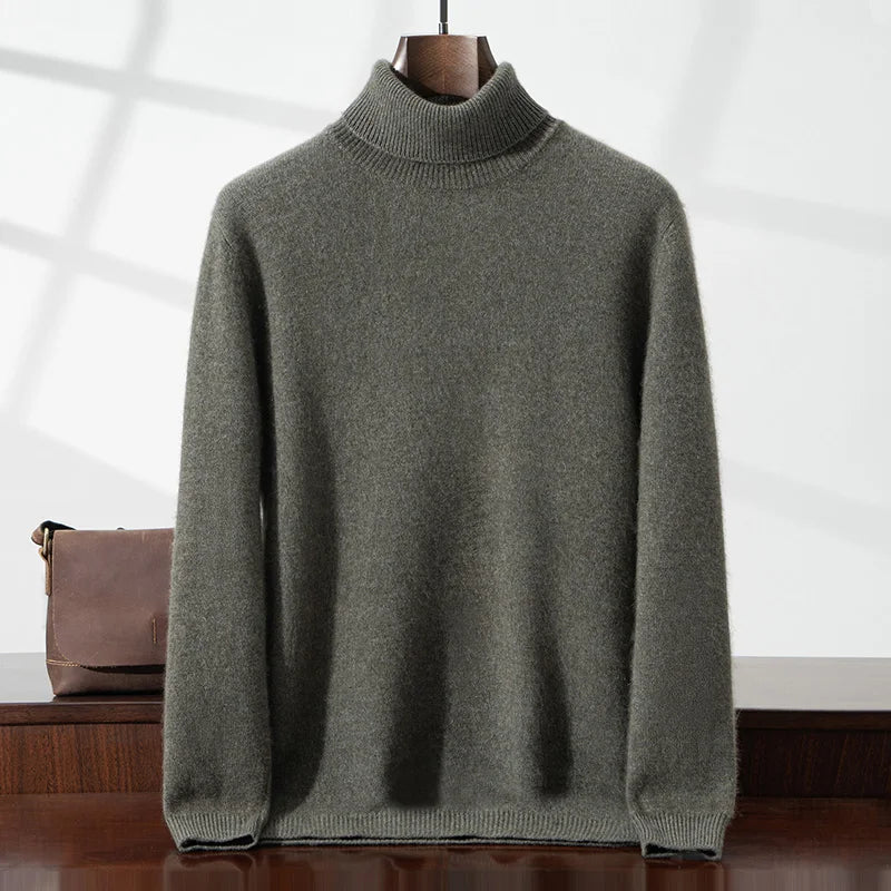 Eleganter Kaschmir-Rollkragenpullover