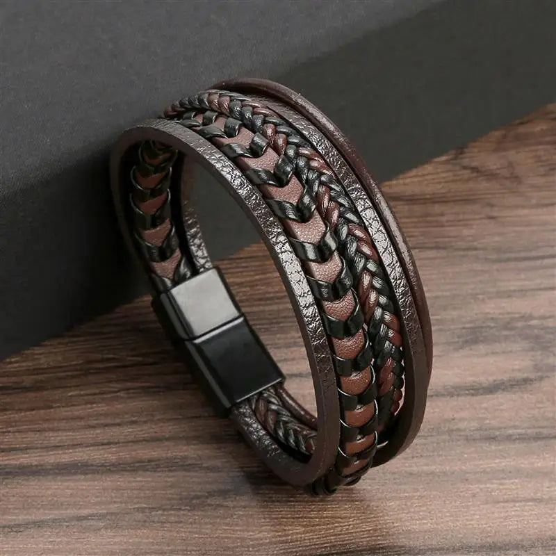 Klassisches Lederarmband für Männer