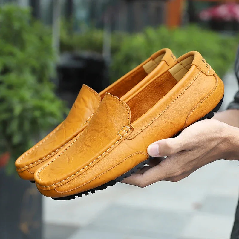 Vintage Leder Halbschuhe