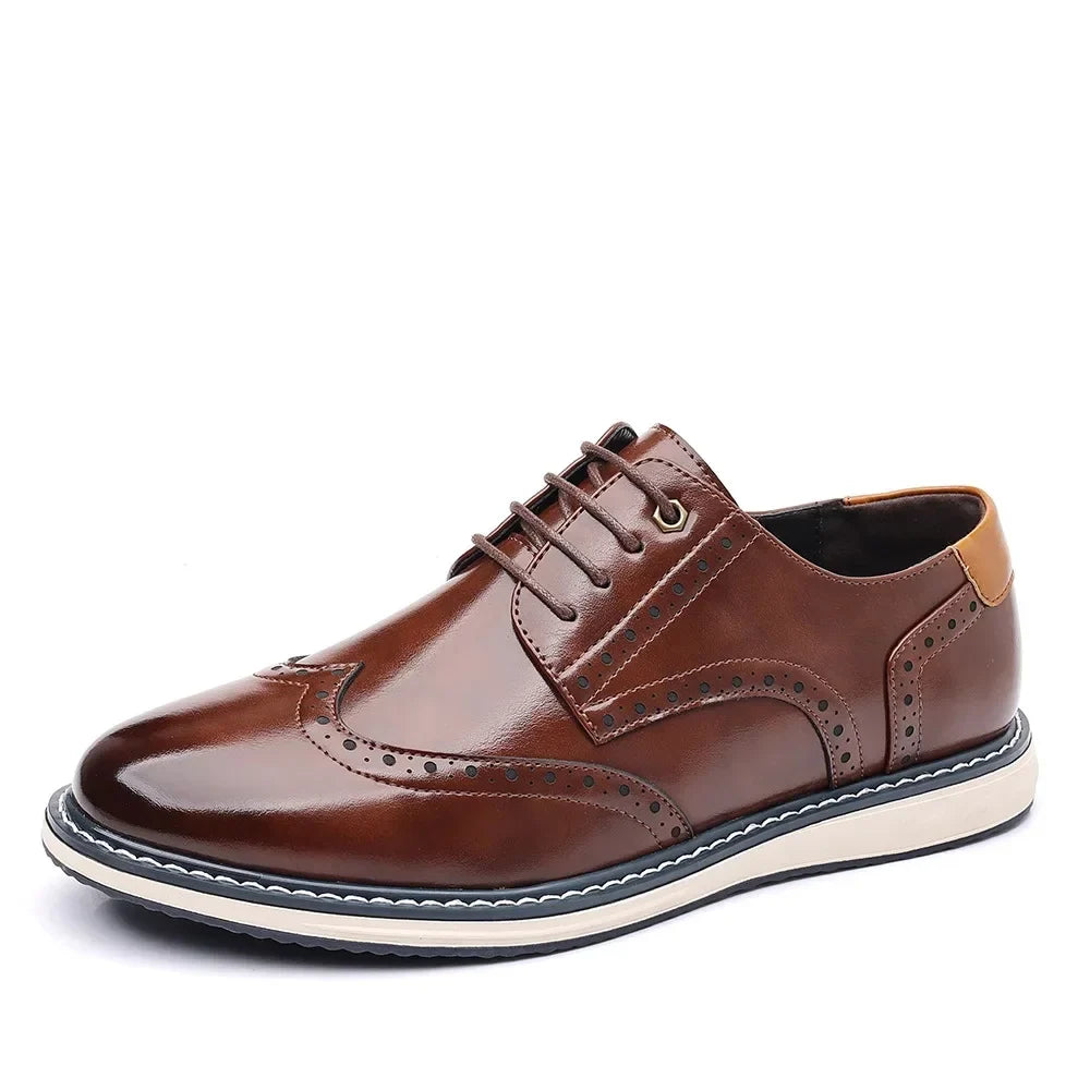 Elegante Leder-Oxfordschuhe