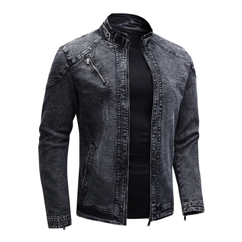 Motorradjacke aus Denim