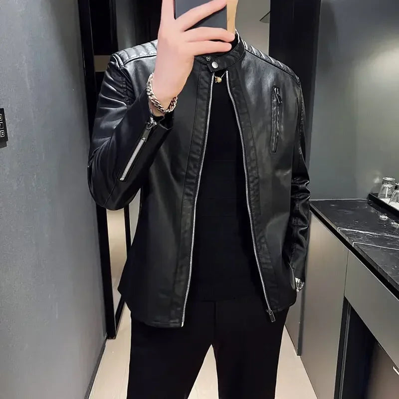 Elegante Lederjacke