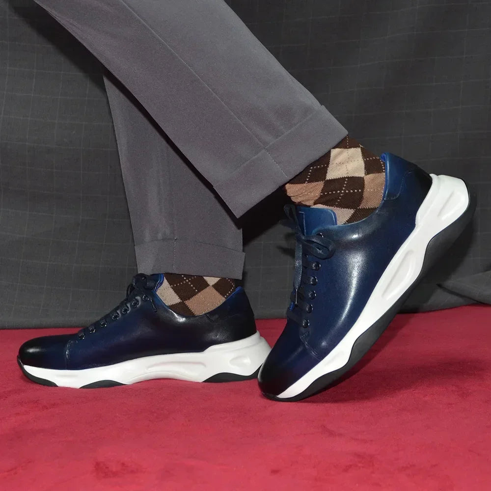 Hohe Schuhe aus Rindsleder