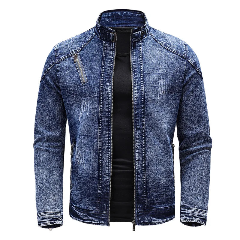 Motorradjacke aus Denim