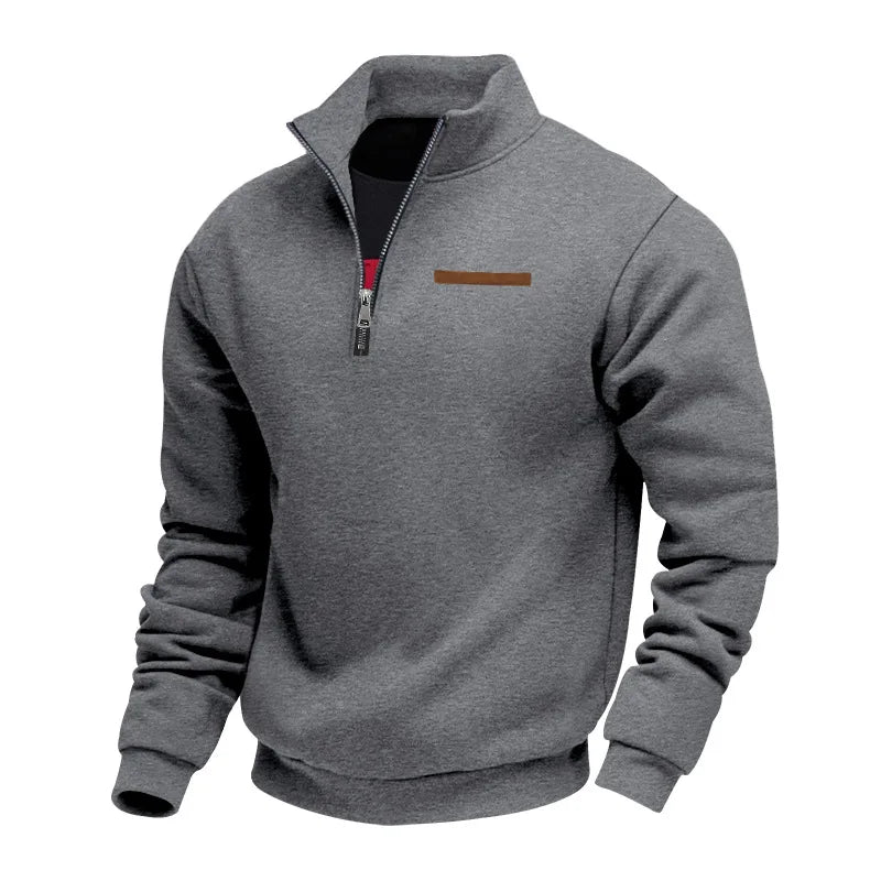 Lässiger Fleece-Zip-Pullover