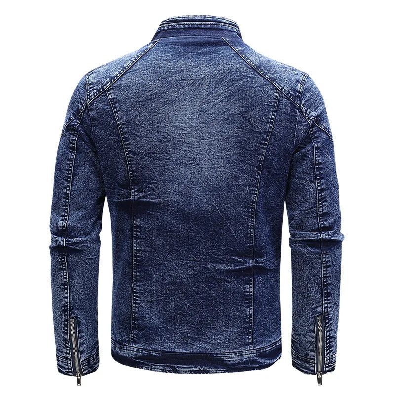 Motorradjacke aus Denim