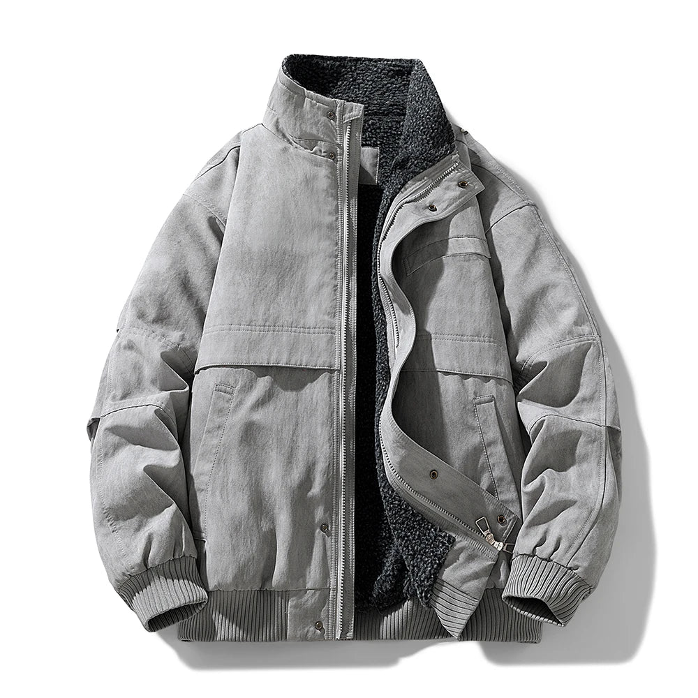 Elegante, mit Fleece gefütterte Daunenjacke