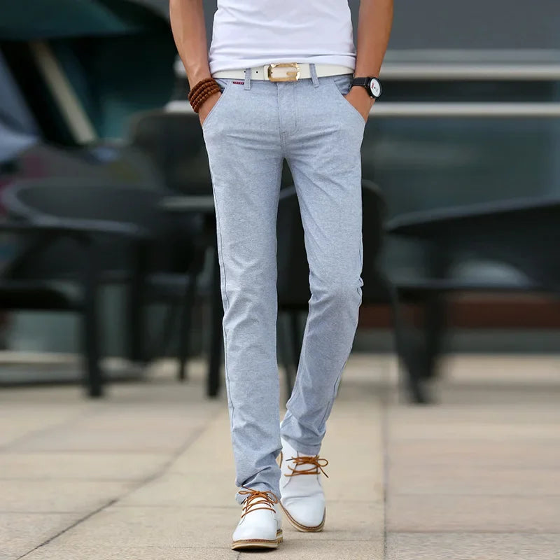 Slim Fit Leinenhosen