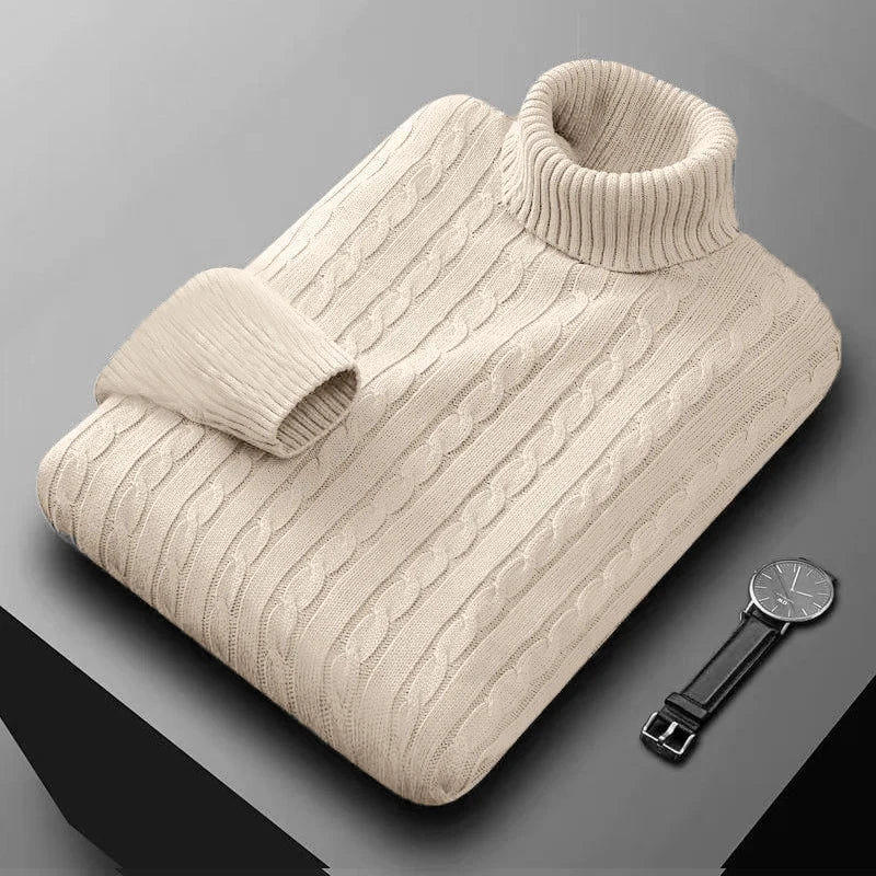 Hochwertiger Herren-Rollkragenpullover