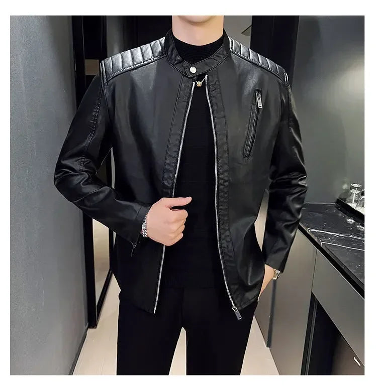 Elegante Lederjacke