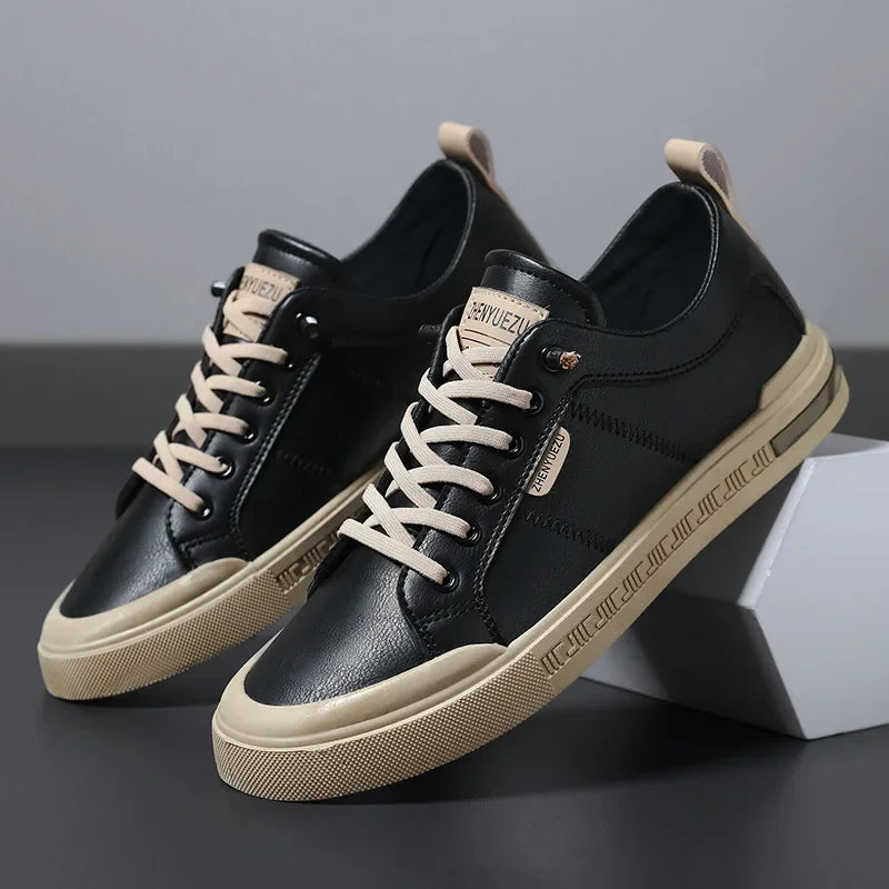 Elegante Leder-Sneaker