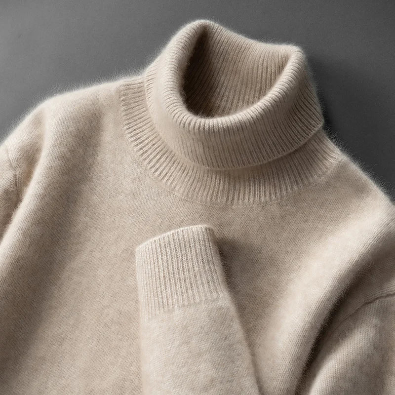 Eleganter Kaschmir-Rollkragenpullover